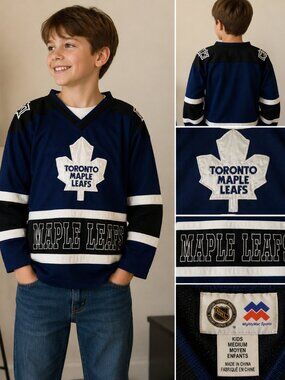 Toronto Maple Leafs Mighty Mac Sports Licensed Youth Hockey Jersey